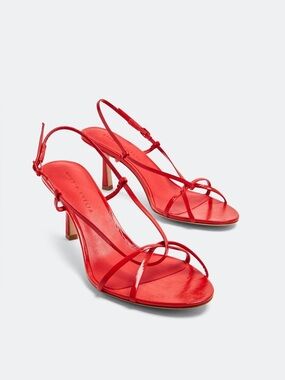 Studio Amelia - Red Entwined 70 Heeled Sandals	 size EU 38